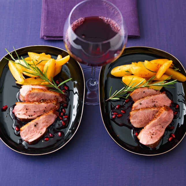 Entenbrust mit Cranberry-Portwein-Sauce Rezept | Küchengötter