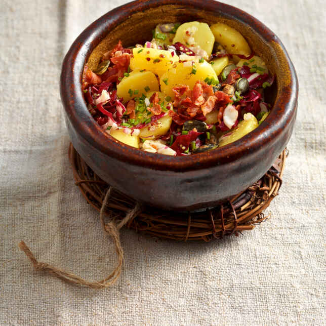 Vegetarischer Kartoffelsalat mit Radieschen Rezept | Küchengötter
