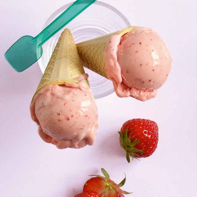 Erdbeer-Himbeer-Sorbet Rezept | Küchengötter Erdbeer-Himbeer-Sorbet Rezept | Küchengötter