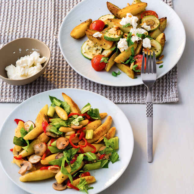 Schnelle Kartoffelpfanne mit Pilzen Rezept | Küchengötter Schnelle Kartoffelpfanne mit Pilzen Rezept | Küchengötter