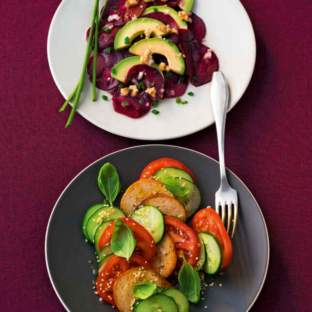 Rote-Bete-Salat mit Räucherforelle Rezept | Küchengötter