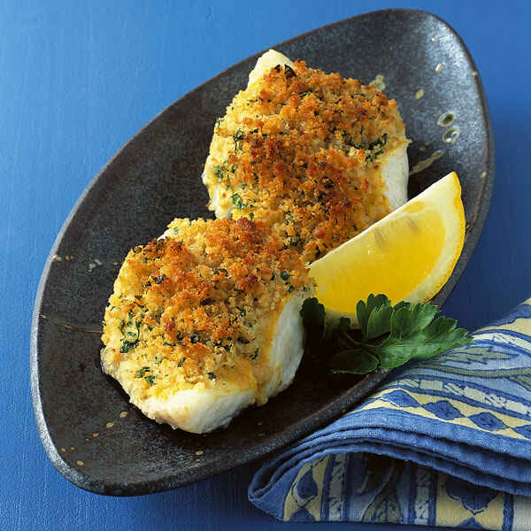 Schneller Fisch mit Kräuterkruste Rezept | Küchengötter Schneller Fisch mit Kräuterkruste Rezept | Küchengötter