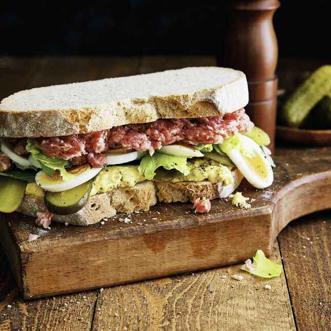 PastramiSandwich mit Kraut Rezept Küchengötter