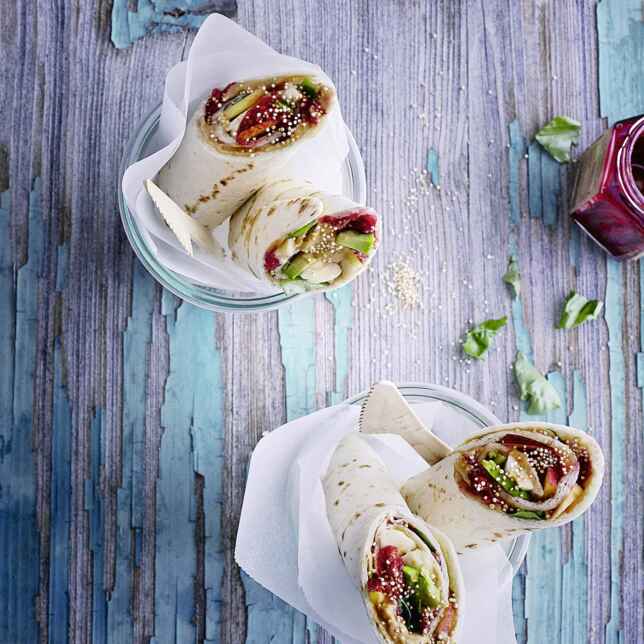 Avocado-Puten-Wraps Rezept | Küchengötter Avocado-Puten-Wraps Rezept | Küchengötter