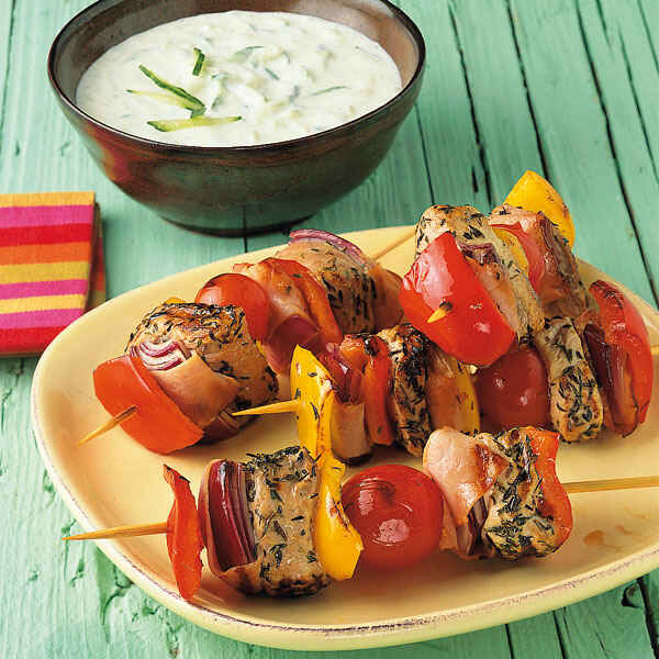 Bunte Grillspieße mit Rindfleisch Rezept | Küchengötter Bunte Grillspieße mit Rindfleisch Rezept | Küchengötter