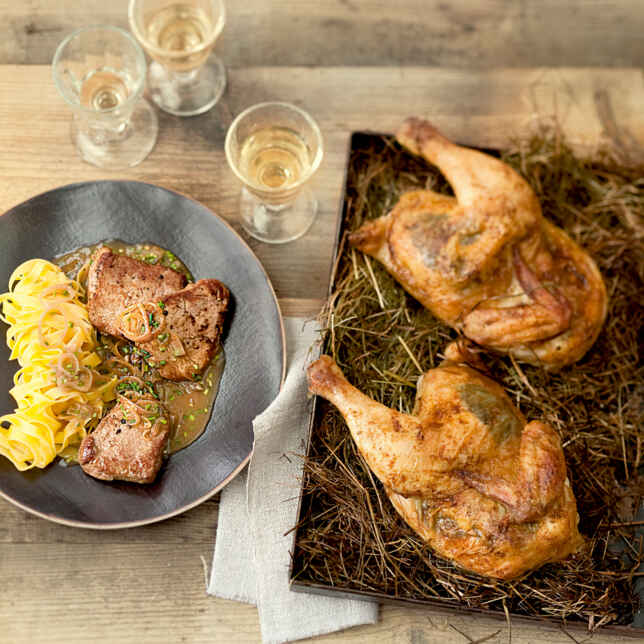 Kalbsmedaillons mit Zitronen-Kräuter-Butter Rezept | Küchengötter Kalbsmedaillons mit Zitronen-Kräuter-Butter Rezept | Küchengötter