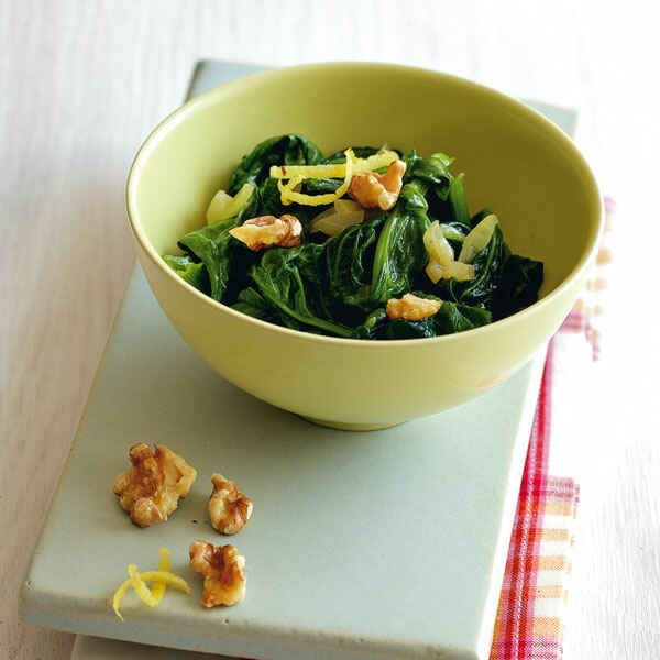 Spinat mit Knoblauch Rezept | Küchengötter Spinat mit Knoblauch Rezept | Küchengötter