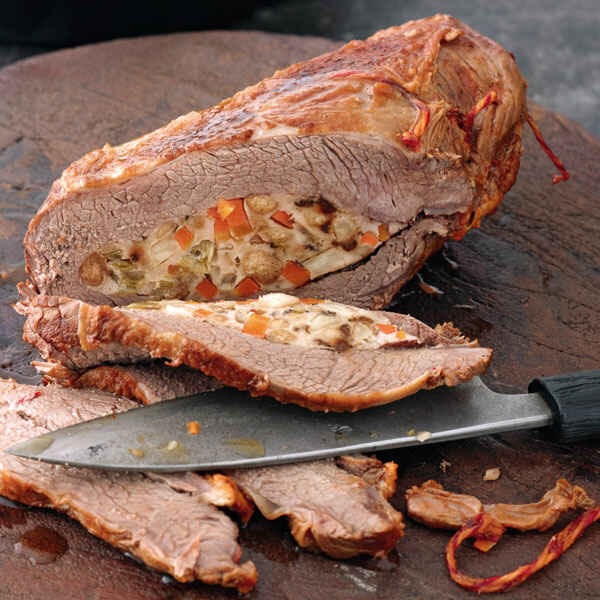 Kalbstafelspitz mit Himbeeressig und Lorbeer Rezept | Küchengötter Kalbstafelspitz mit Himbeeressig und Lorbeer Rezept | Küchengötter