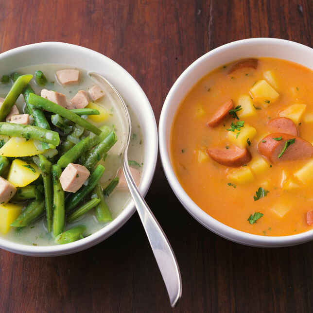 Bunter Bohneneintopf mit Kabanossi Rezept | Küchengötter Bunter Bohneneintopf mit Kabanossi Rezept | Küchengötter