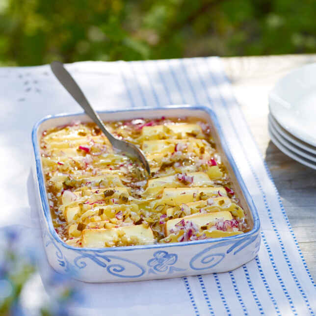 Essigknödel mit Bergkas Rezept | Küchengötter Essigknödel mit Bergkas Rezept | Küchengötter