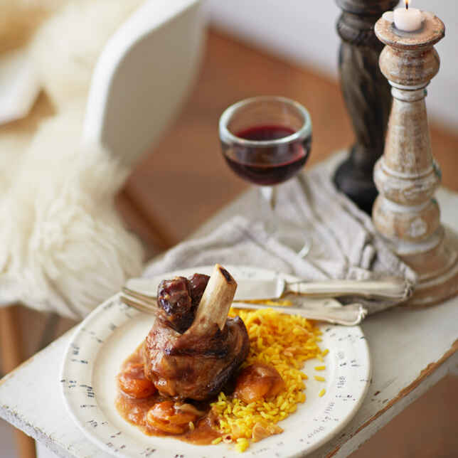 Lammhaxen auf Portweinzwiebeln Rezept | Küchengötter Lammhaxen auf Portweinzwiebeln Rezept | Küchengötter