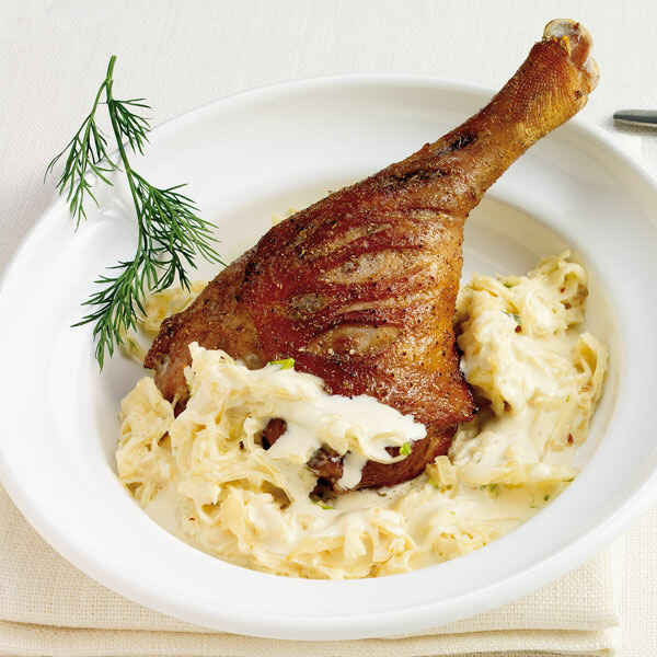 Gänsekeulen aus dem Ofen Rezept | Küchengötter Gänsekeulen aus dem Ofen Rezept | Küchengötter