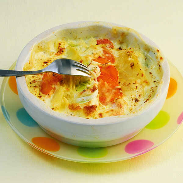 Buntes Gemüsegratin mit Süßkartoffeln Rezept | Küchengötter Buntes Gemüsegratin mit Süßkartoffeln Rezept | Küchengötter