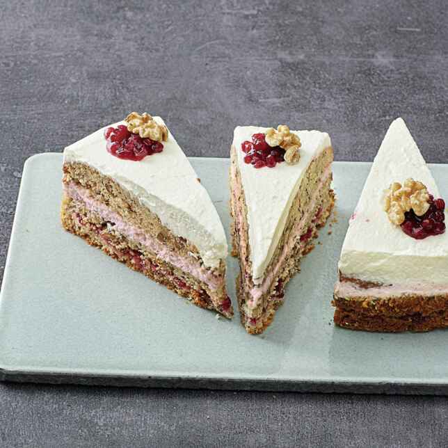 Buchweizen-Preiselbeertorte Rezept | Küchengötter Buchweizen-Preiselbeertorte Rezept | Küchengötter