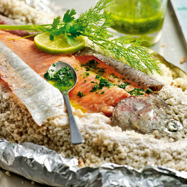 Lachsforelle in Salzkruste Rezept | Küchengötter Lachsforelle in Salzkruste Rezept | Küchengötter