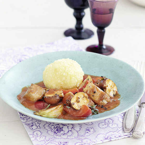 Kartoffelklöße mit Suppengrün Rezept | Küchengötter Kartoffelklöße mit Suppengrün Rezept | Küchengötter