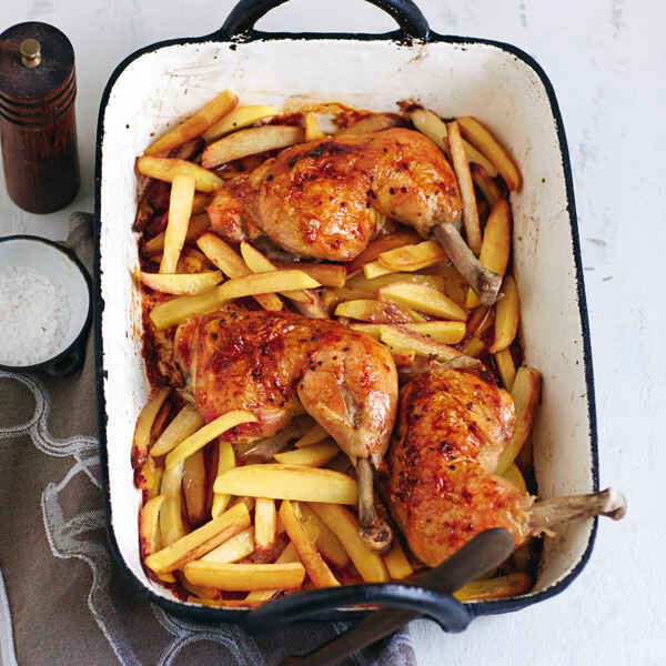 Chili-Erdnuss-Hähnchen vom Blech Rezept | Küchengötter