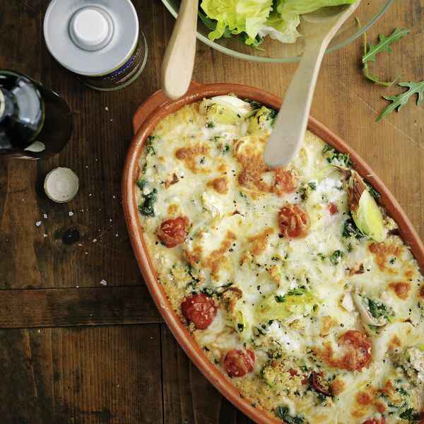 Kartoffelauflauf mit Erbsen und Möhren Rezept | Küchengötter Kartoffelauflauf mit Erbsen und Möhren Rezept | Küchengötter