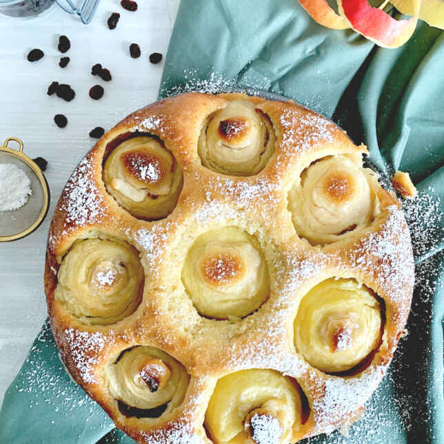 Apfelkuchen mit Marzipan Rezept | Küchengötter Apfelkuchen mit Marzipan Rezept | Küchengötter