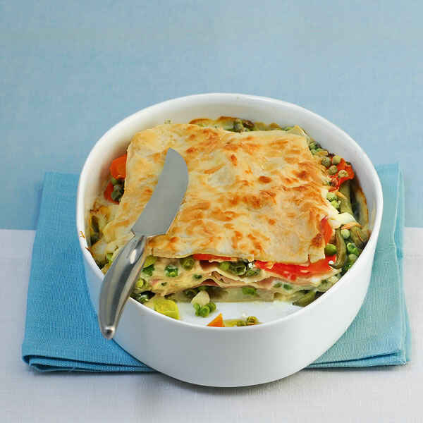 Zucchini-Schinken-Lasagne Rezept | Küchengötter