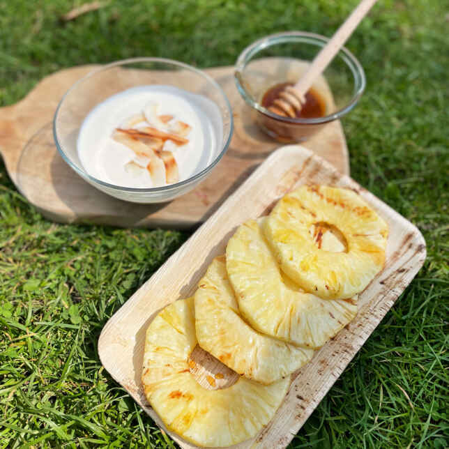 Gegrillte Ananas aus dem Backofen Rezept | Küchengötter