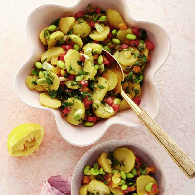 Grüner Kartoffelsalat mit Basilikum Rezept | Küchengötter Grüner Kartoffelsalat mit Basilikum Rezept | Küchengötter