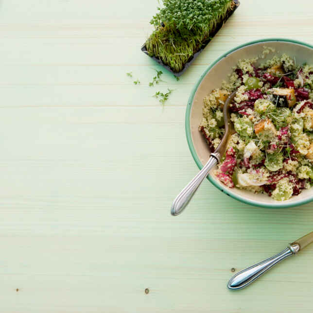 Bulgur-Buletten mit Auberginen-Tomaten-Sugo Rezept | Küchengötter