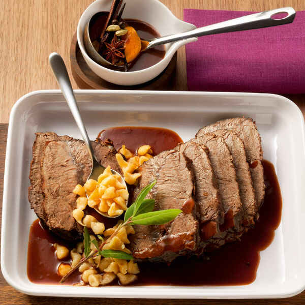 Printen-Wein-Sauce zu geschmortem Wildschwein Rezept | Küchengötter