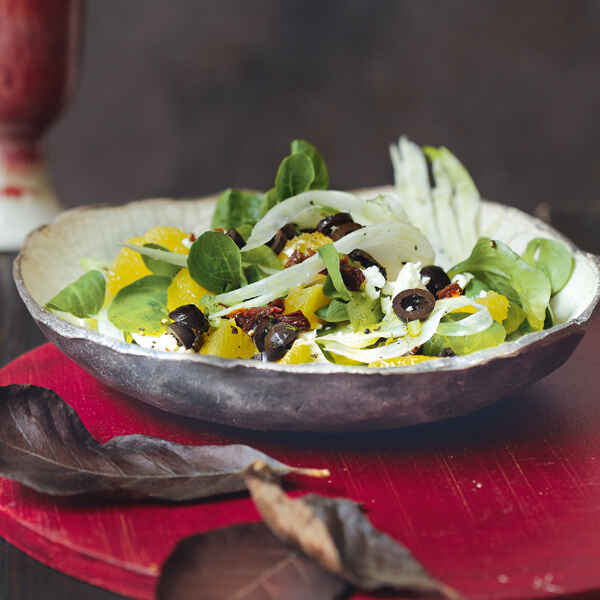 Radicchio-Fenchel-Salat mit Orangen Rezept | Küchengötter