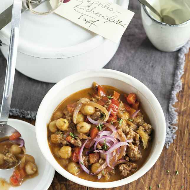 Kichererbseneintopf mit Kabanossi Rezept (Low Carb) | Küchengötter Kichererbseneintopf mit Kabanossi Rezept (Low Carb) | Küchengötter