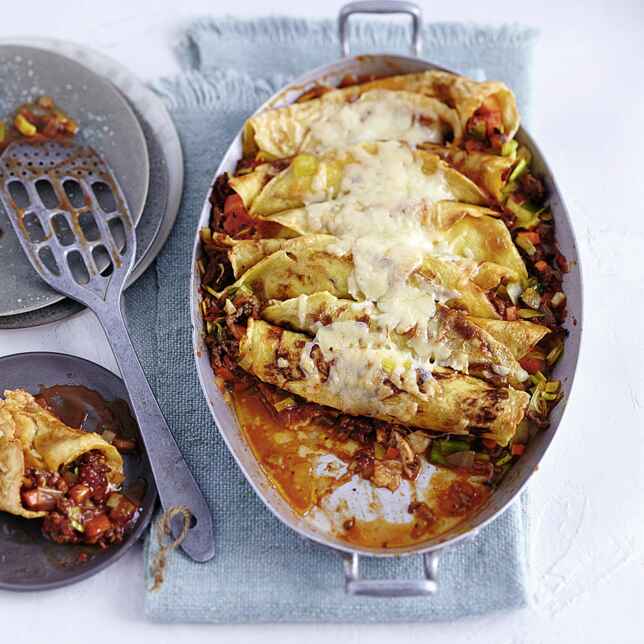 Gefüllte Pfannkuchen mit Hackfleisch | glutenfrei | Küchengötter Gefüllte Pfannkuchen mit Hackfleisch | glutenfrei | Küchengötter