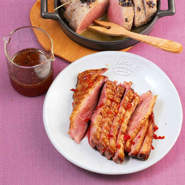 Entenbrust mit Ananas-Salsa Rezept | Küchengötter