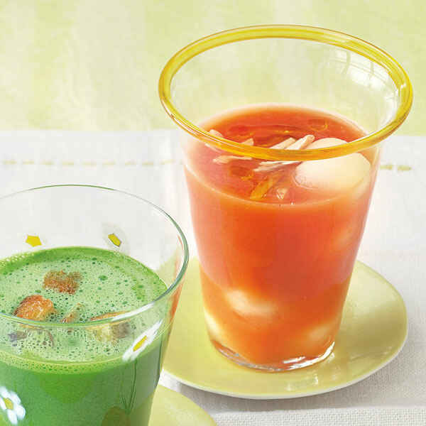 Melonen-Kaltschale mit Parmaschinken Rezept | Küchengötter