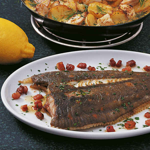 Gebratene Scholle mit Krabbenbutter Rezept | Küchengötter