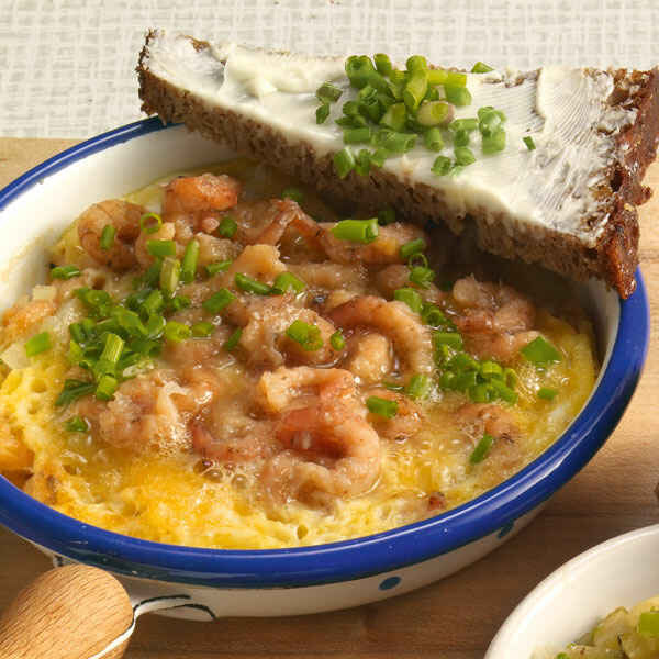 Rührei mit Nordsee-Krabben Rezept | Küchengötter