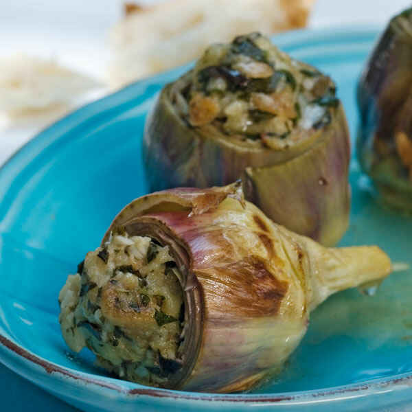 Gefüllte aromatische Artischocken Rezept | Küchengötter Gefüllte aromatische Artischocken Rezept | Küchengötter