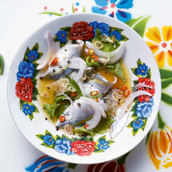 Scharfer Salat aus rohen Garnelen (Gung Sot Tschä Nam Pla) Rezept ...