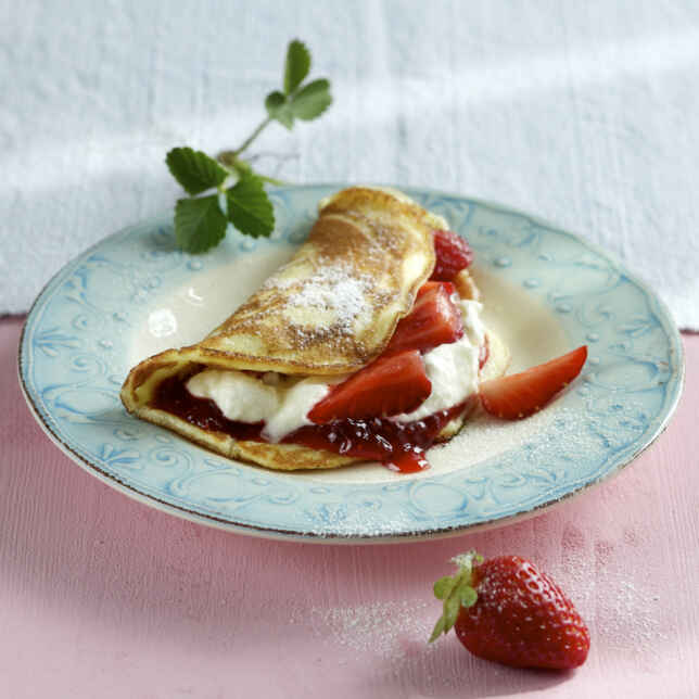 Erdbeerpfannkuchen Rezept | Küchengötter Erdbeerpfannkuchen Rezept | Küchengötter