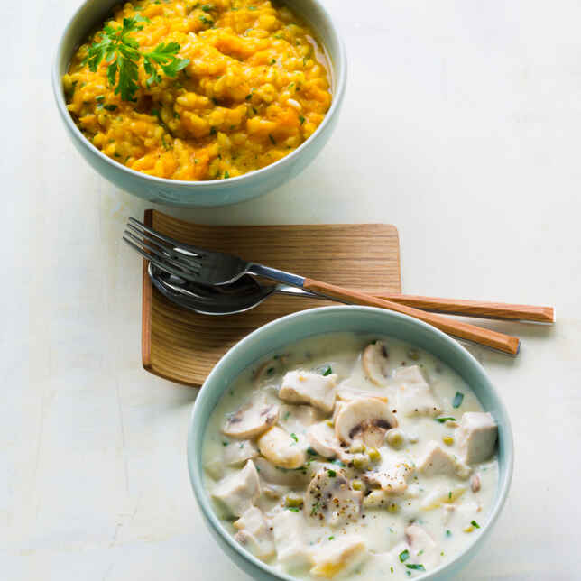 Grünes Hühnerfrikassee Rezept | Küchengötter