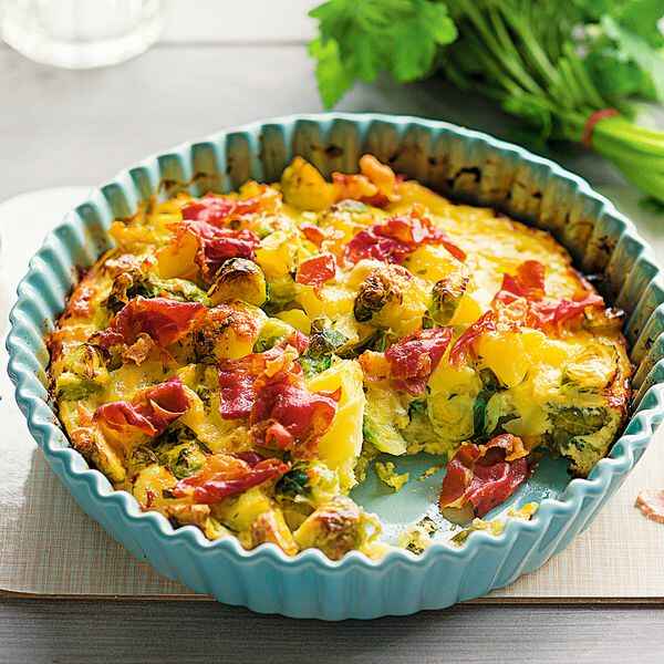 Rosenkohl-Kartoffel-Gratin Rezept | Küchengötter Rosenkohl-Kartoffel-Gratin Rezept | Küchengötter