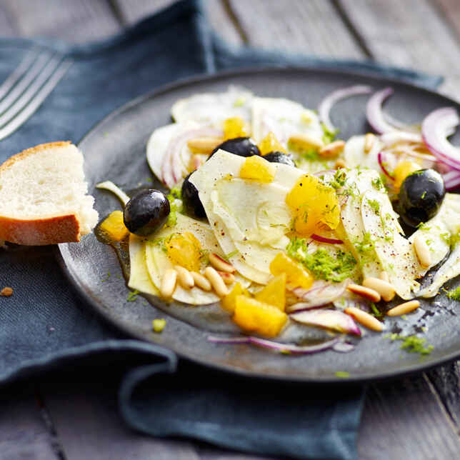 Radicchio-Fenchel-Salat mit Orangen Rezept | Küchengötter
