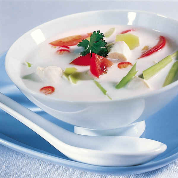 Kokossuppe mit Garnelen Rezept | Küchengötter Kokossuppe mit Garnelen Rezept | Küchengötter