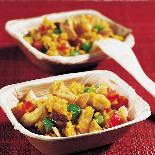 Curryreis mit Huhn und Erbsen Rezept | Küchengötter