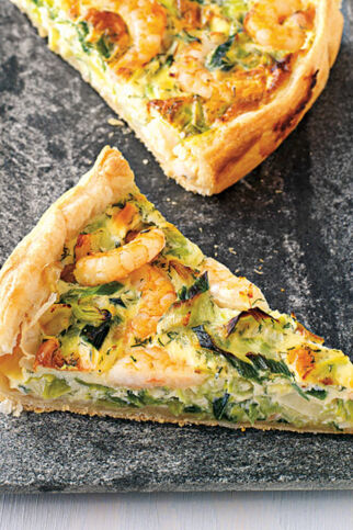 Garnelen-Lauch-Tarte Garnelen-Lauch-Tarte