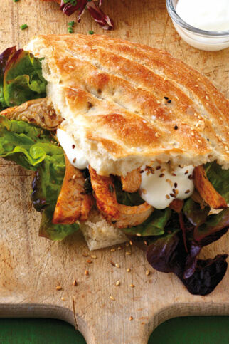 Fladenbrot mit Gyros Fladenbrot mit Gyros