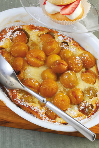 Clafoutis mit Mirabellen Clafoutis mit Mirabellen