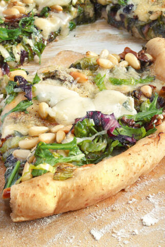 Salatfladen mit Gorgonzola Salatfladen mit Gorgonzola