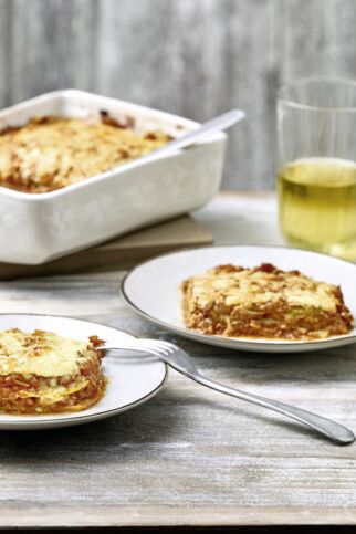 Weißkohl-Lasagne mit Bolognese Weißkohl-Lasagne mit Bolognese