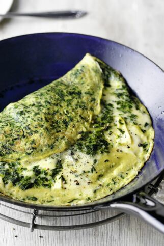 Würziges Spinatomelett Würziges Spinatomelett