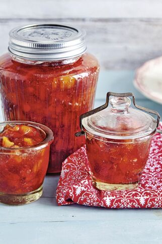 Pfirsichconfit mit Balsamico Pfirsichconfit mit Balsamico